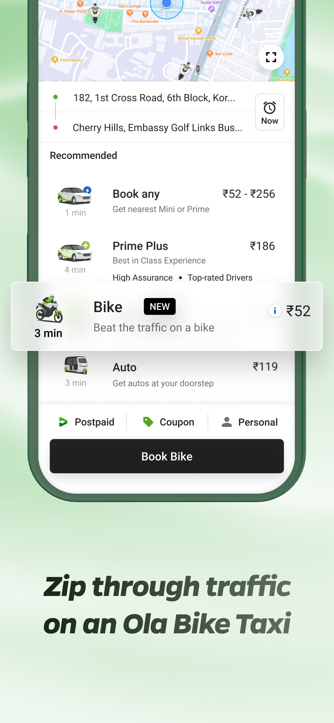 Ola: Book Cab, Auto, Bike Taxi screenshot 4