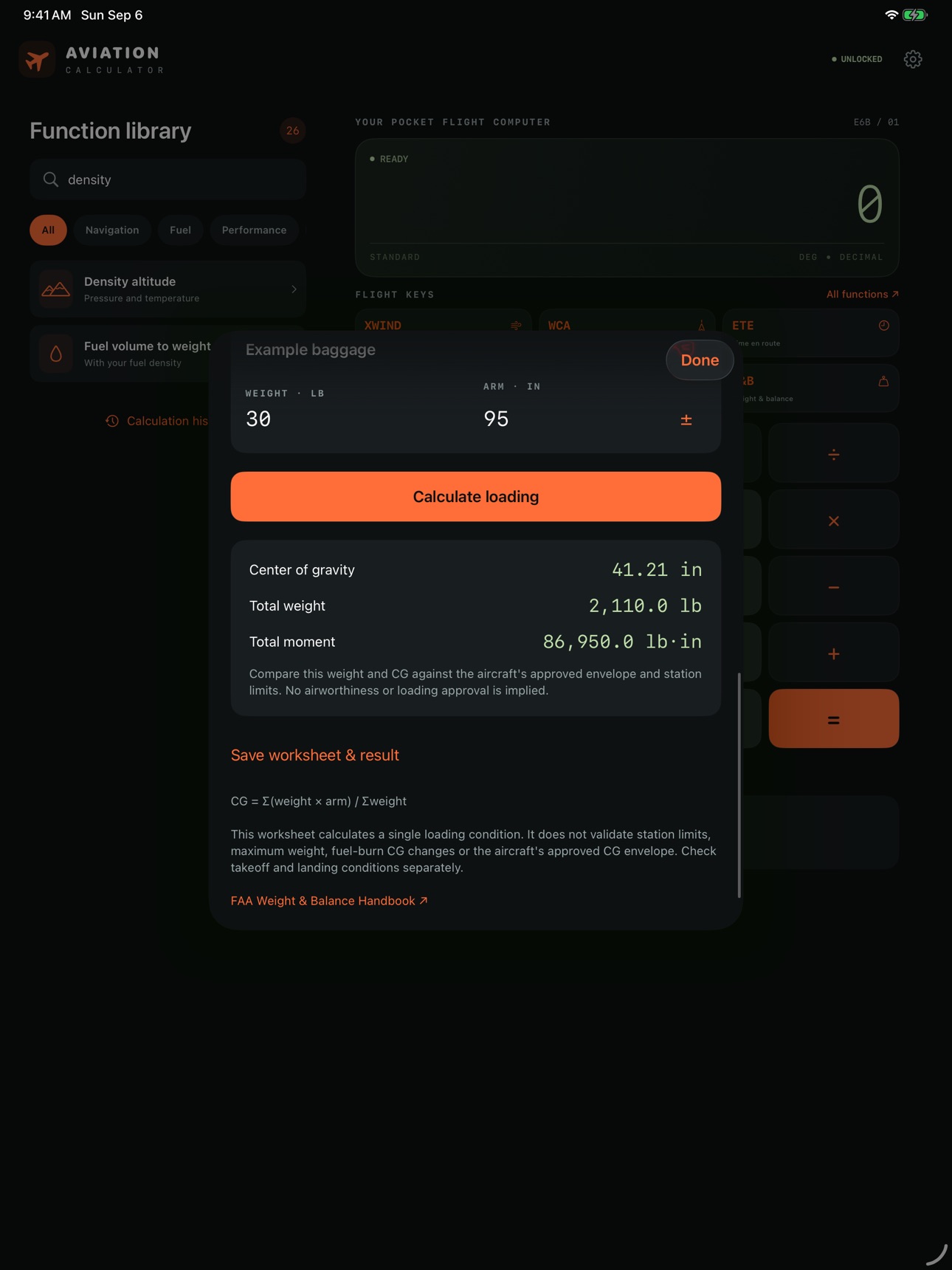 Screenshot 11 of Aviation Calculator