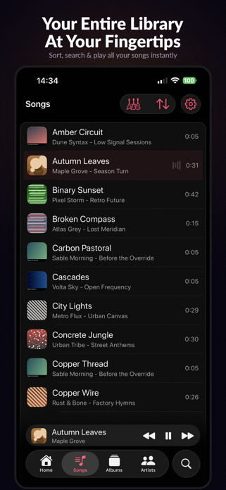 RetroMusic: MP3 & FLAC Player Screenshot 2 of 10