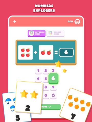 Easy maths: add & subtract app iPad screenshot