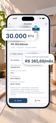 Calculadora de BTU screenshot