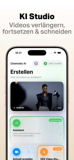 Screenshot von Cinematic AI: KI Videos, Sound auf dem iPhone 4
