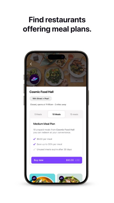 Feedplan: Restaurant Savings Screenshot