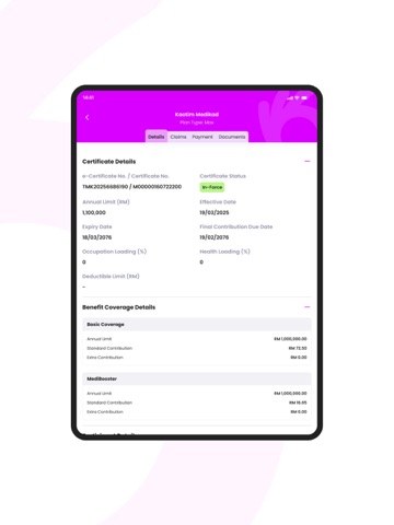 Kaotim Customer Portal iPad screenshot