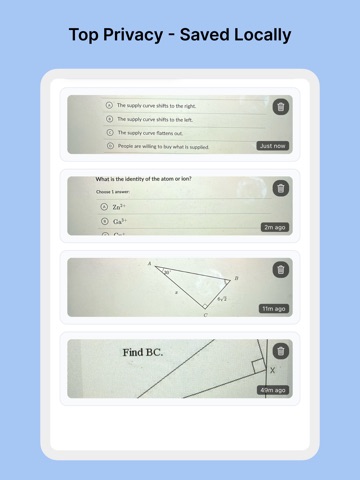 SolveCam: AI Homework Help iPad screenshot