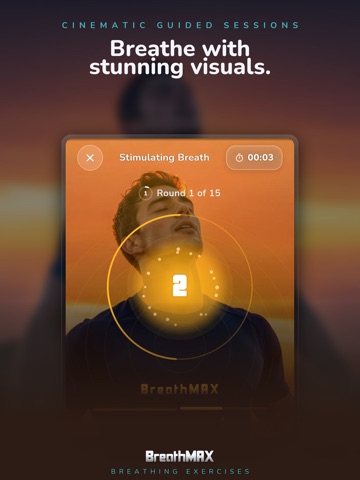 Breathing Exercises: BreathMAX iPad screenshot
