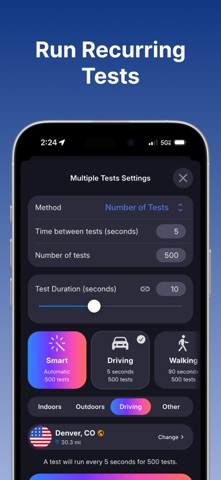 Speed Test by CoverageMap.com screenshot