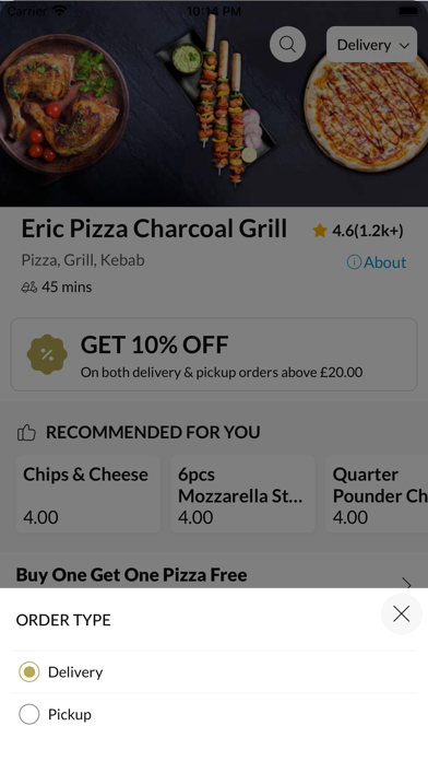 Eric Pizza Charcoal Grill Screenshot