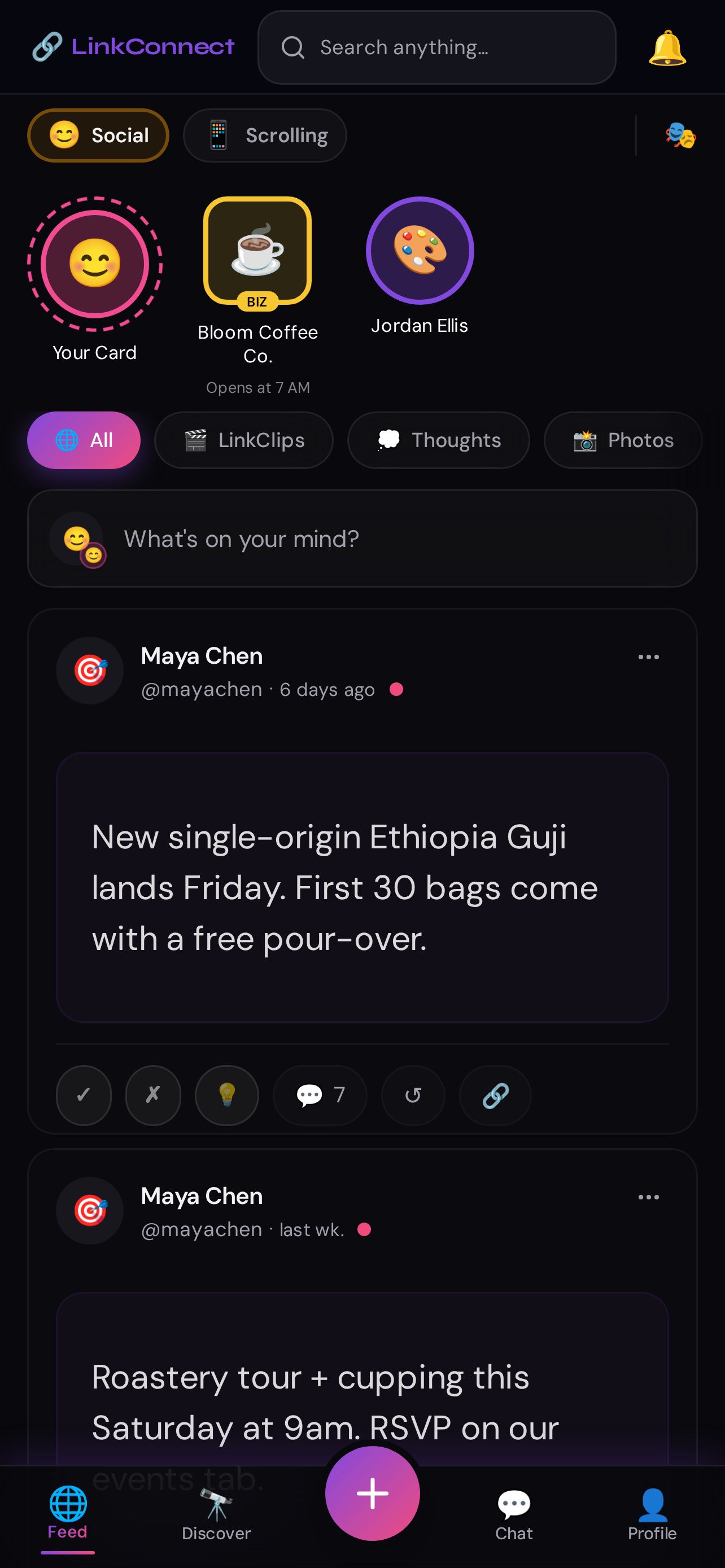 Screenshot 1 of LinkConnect - Social Network
