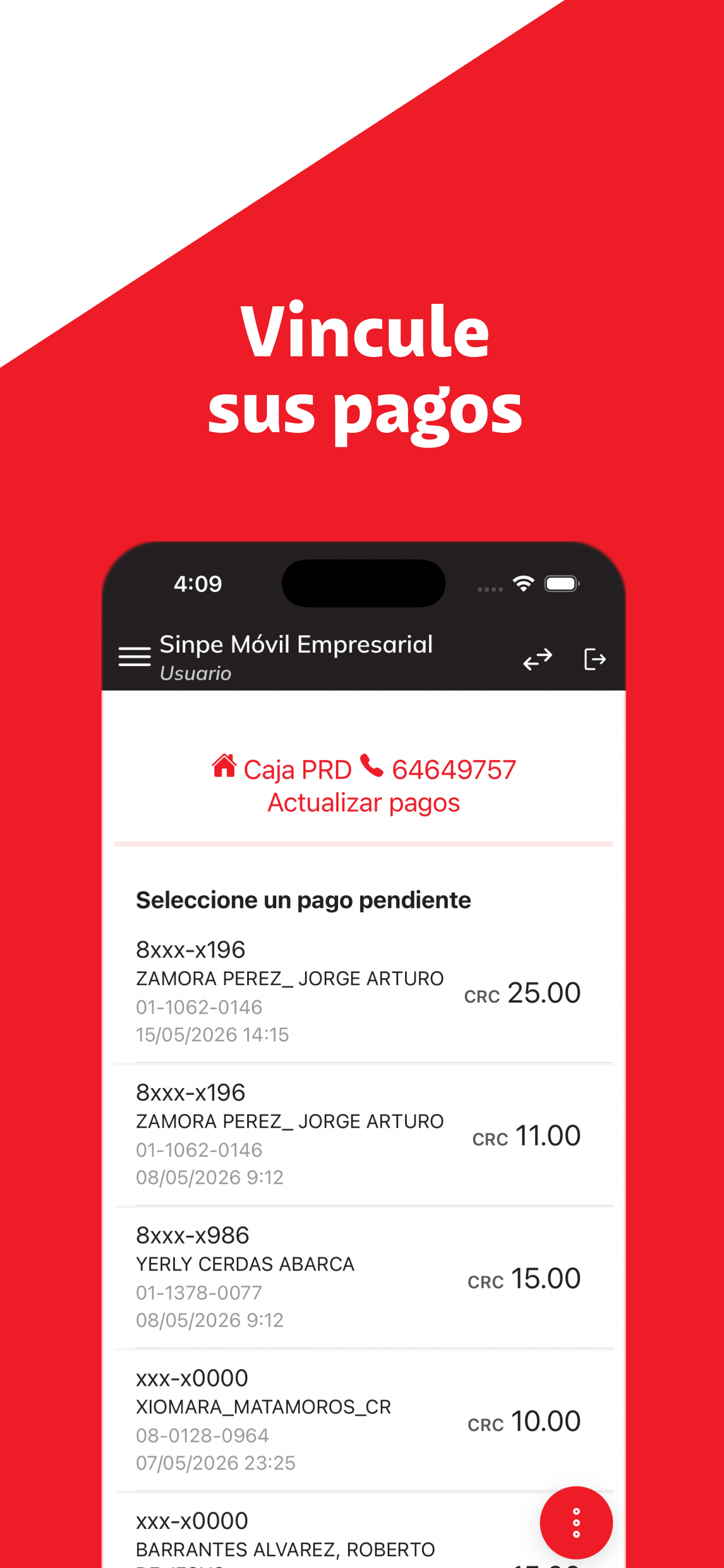 DAVIbank Sinpe Empresarial CR screenshot 3