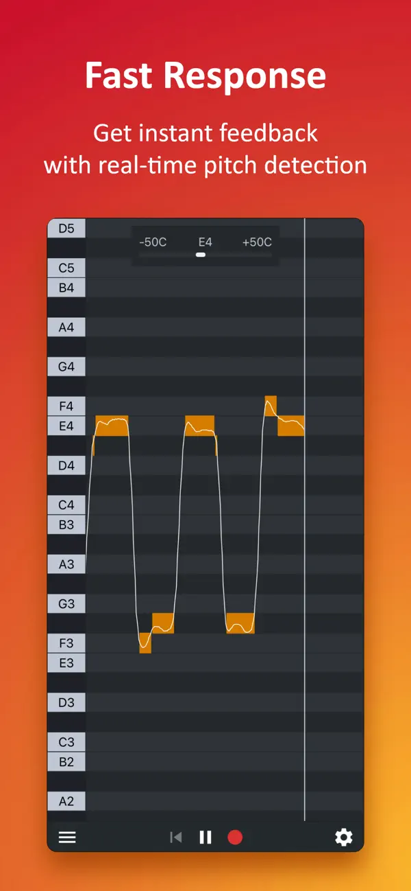 Screenshot #3 pour Nail the Pitch - Vocal Monitor