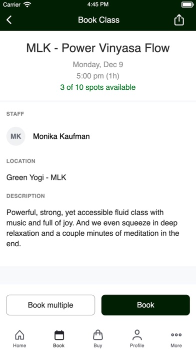Screenshot 3 of Green Yogi App