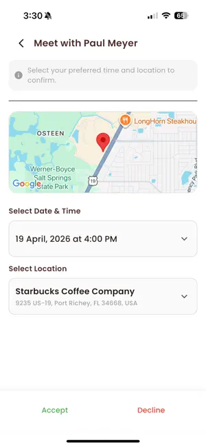 Meet Over Coffee screenshot 2