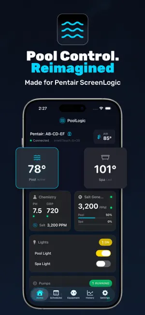 PoolLogic - Pool & Spa Control screenshot 1