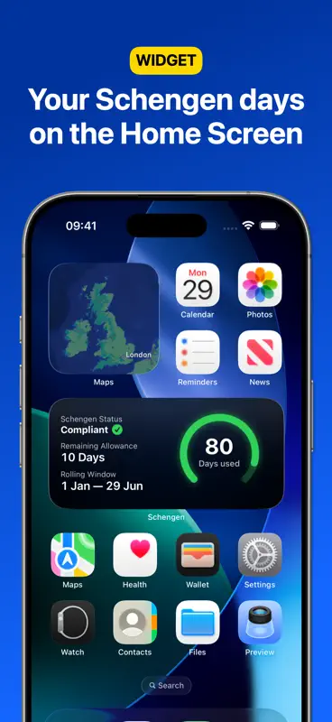 Schengen Calculator 90/180 screenshot 6 of 10