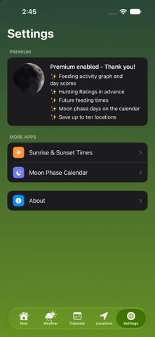 Solunar Best Hunting Times App Store screenshot 10