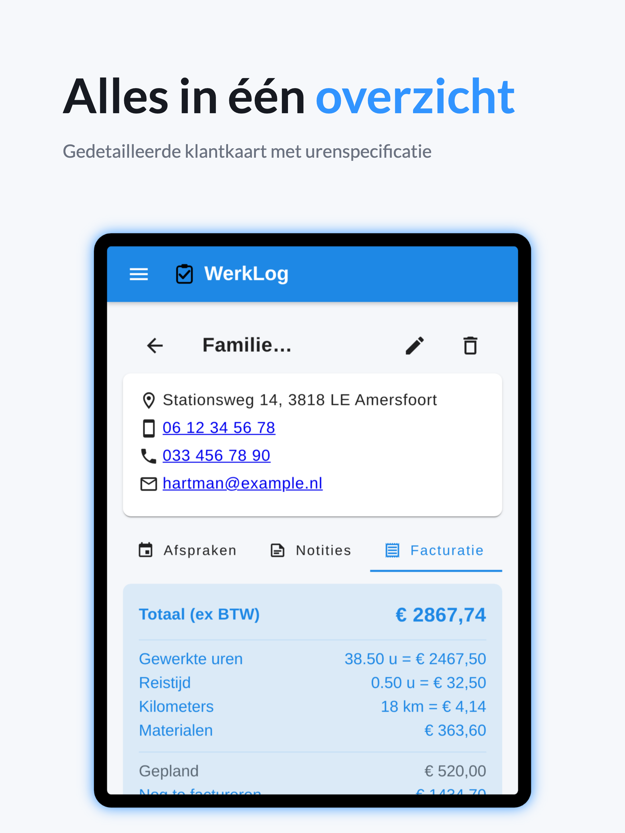 WerkLog screenshot 16