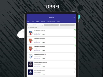 Sportland iPad screenshot