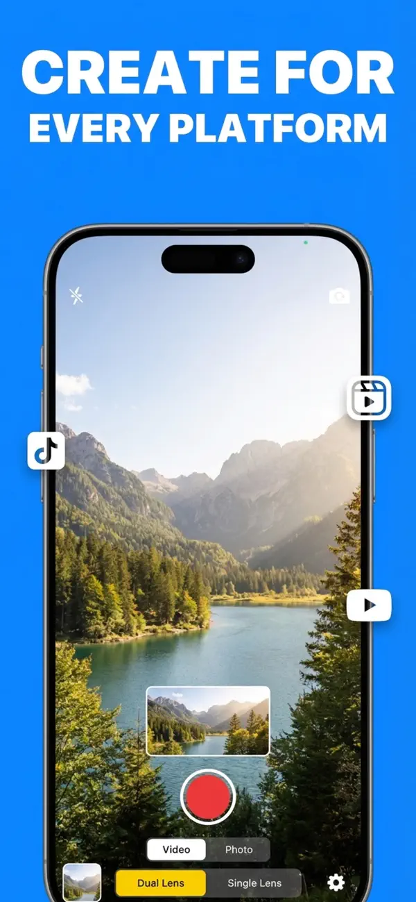 Screenshot #2 pour Dual Camera Recorder: DualX