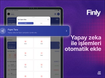 Finly | Gelir-Gider Takibi iPad screenshot