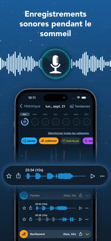 Noxogy Enregistreur de sommeil screenshot 3 of 9