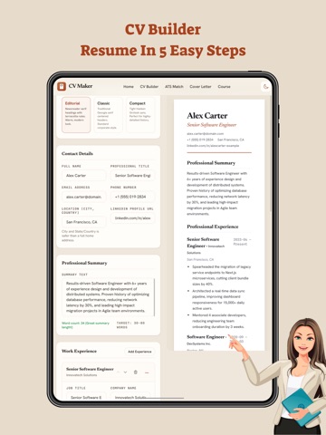 Intelligent CV: Resume Builder iPad screenshot
