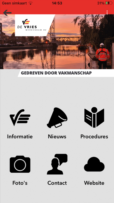 De Vries Communicatie Screenshot