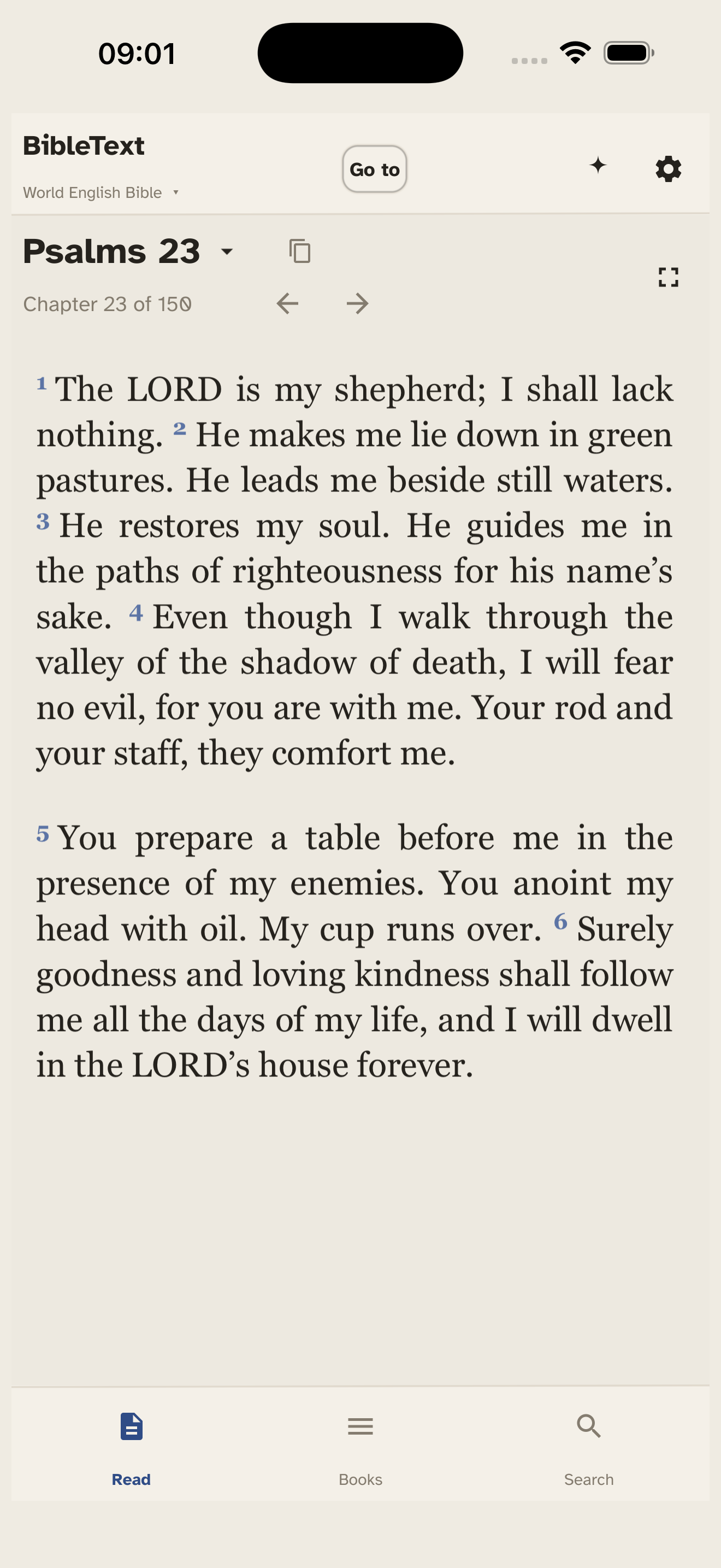 BibleText screenshot 2
