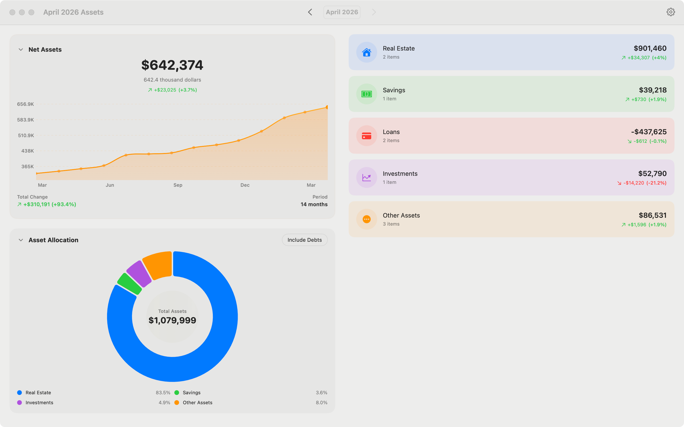 Mouda — Net Worth Tracker