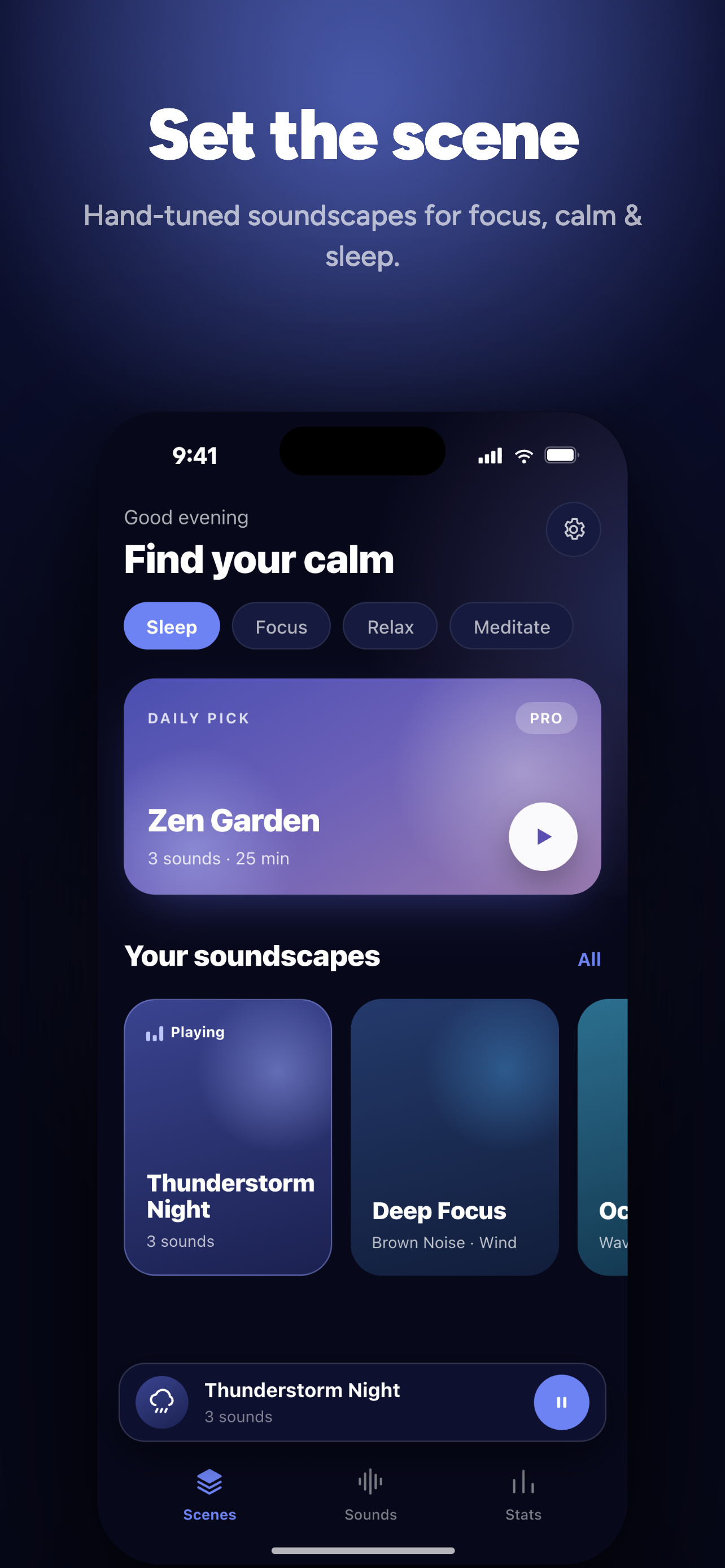 Samah: Focus & Sleep Sounds screenshot 2