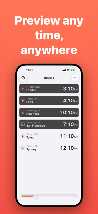 Horzono World Clock & Daylight Screenshot 3 of 7