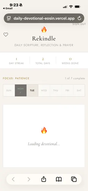 Rekindle: Daily Devotional screenshot 1