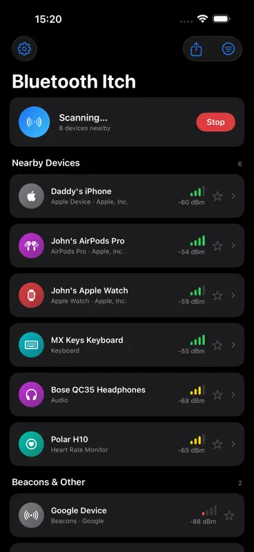 Bluetooth Itch screenshot 1 of 7