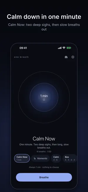 One Breath: Box Breathing screenshot 1