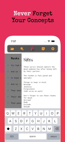 SongSmith: Write Lyrics Boldly screenshot