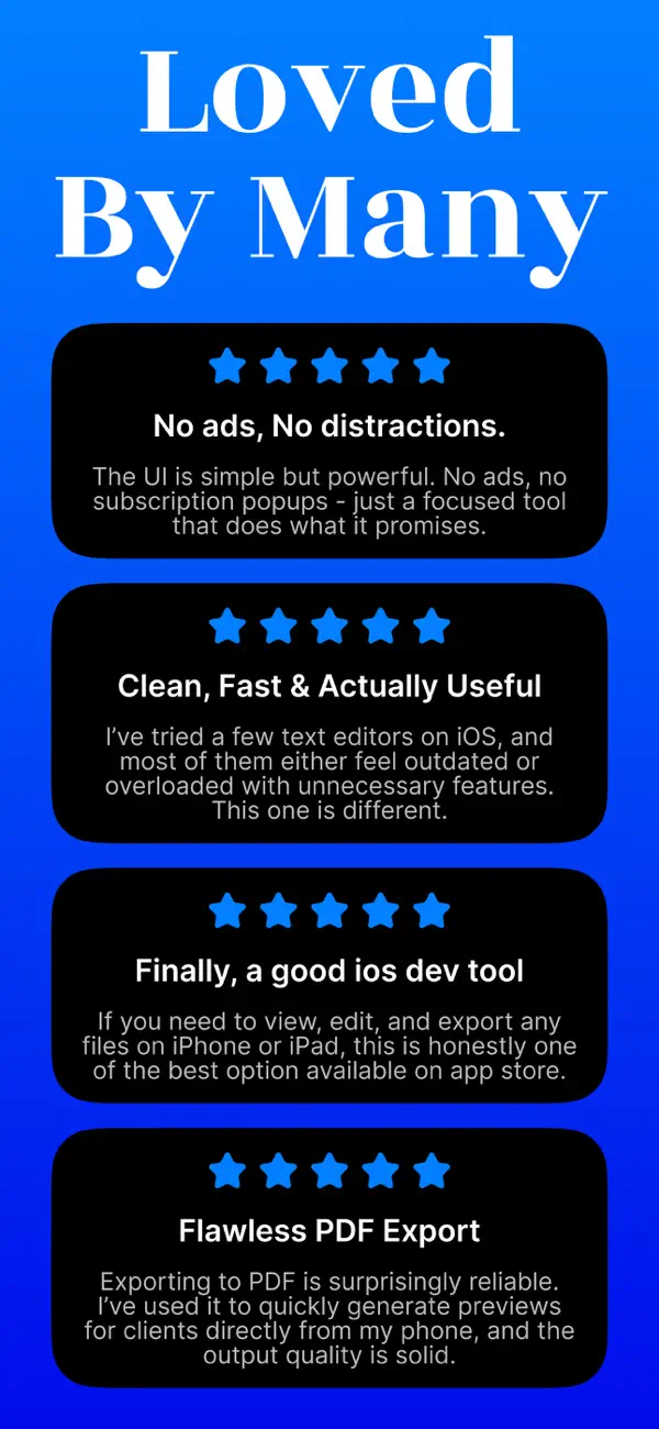 #4. Text Editor : Code Editor (iOS) De: Devashy Rangpariya