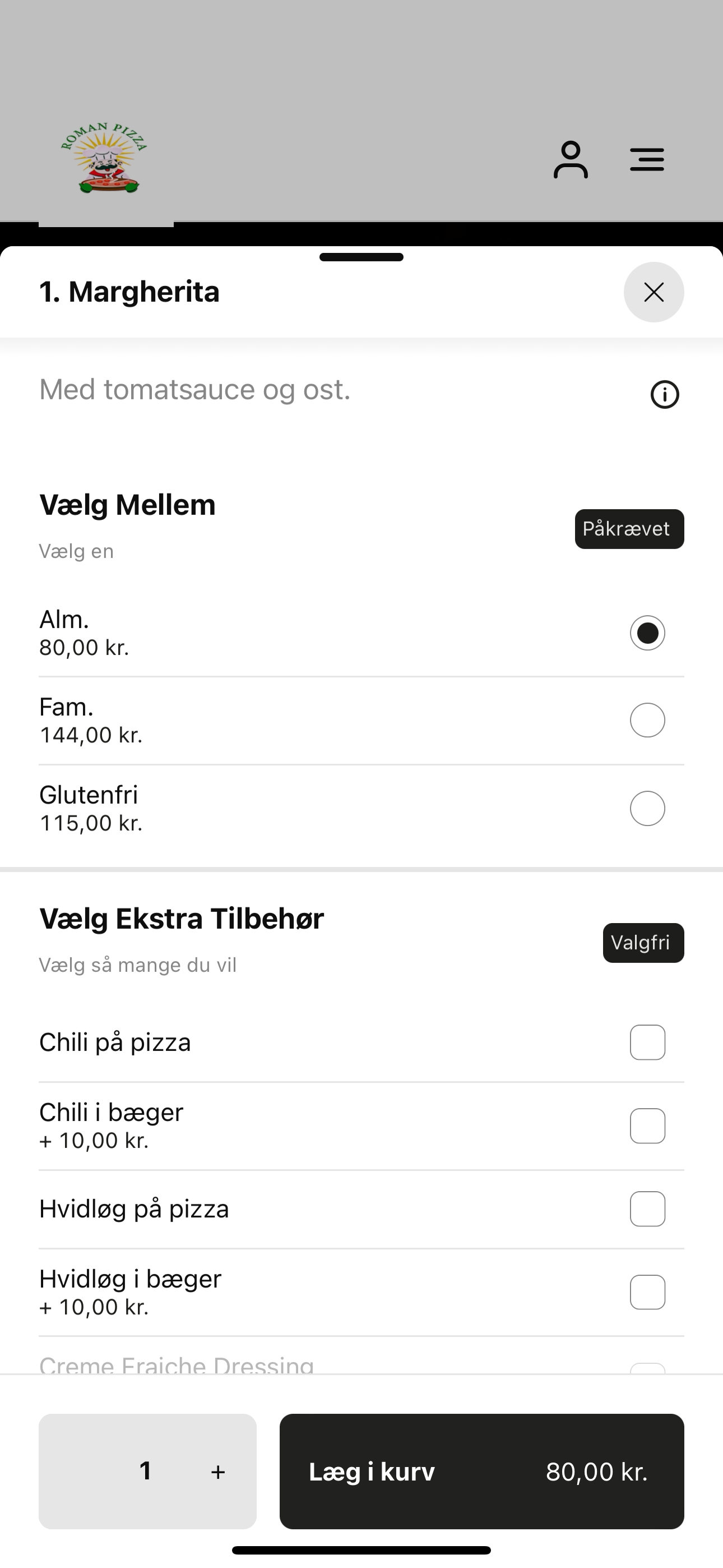 Roman Pizza Ørestad DK