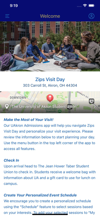 UAkron Admissions Screenshot 1 of 3