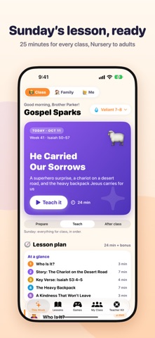 Gospel Sparks: Class & Family screenshot 1