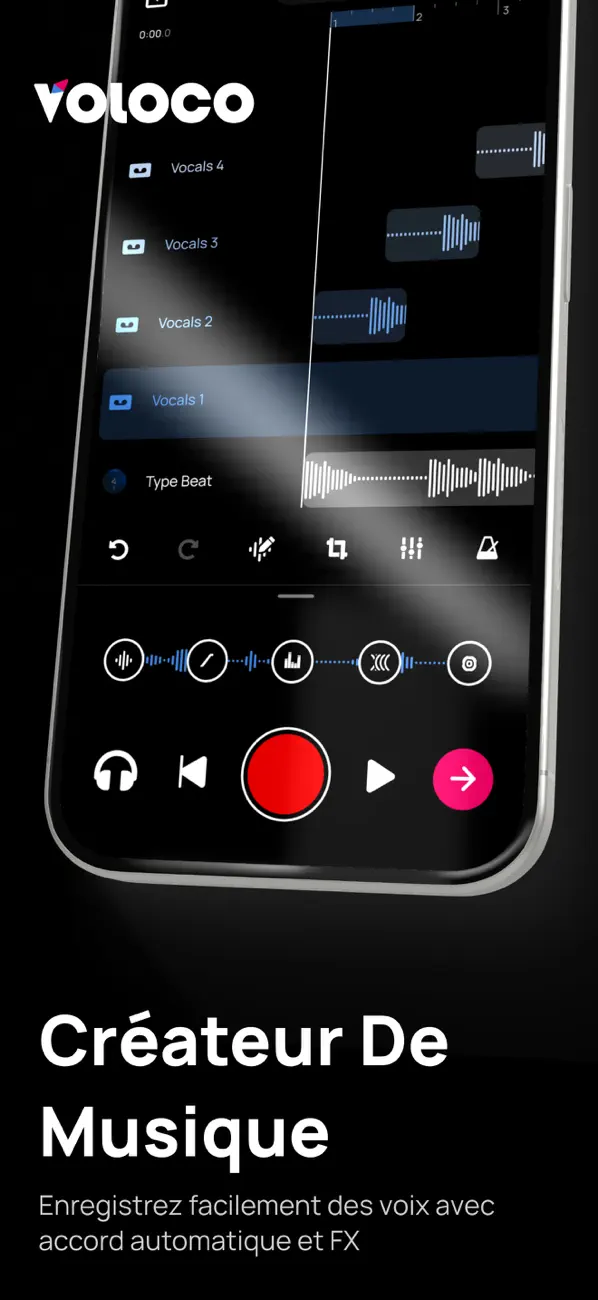 Screenshot #1 pour Voloco : Studio Voix & Chant