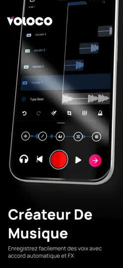 Capture d'écran de Voloco : Studio Voix & Chant sur iPhone 1