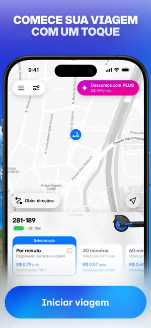Go JET Alugar E-Bikes Scooters iPhone screenshot 3