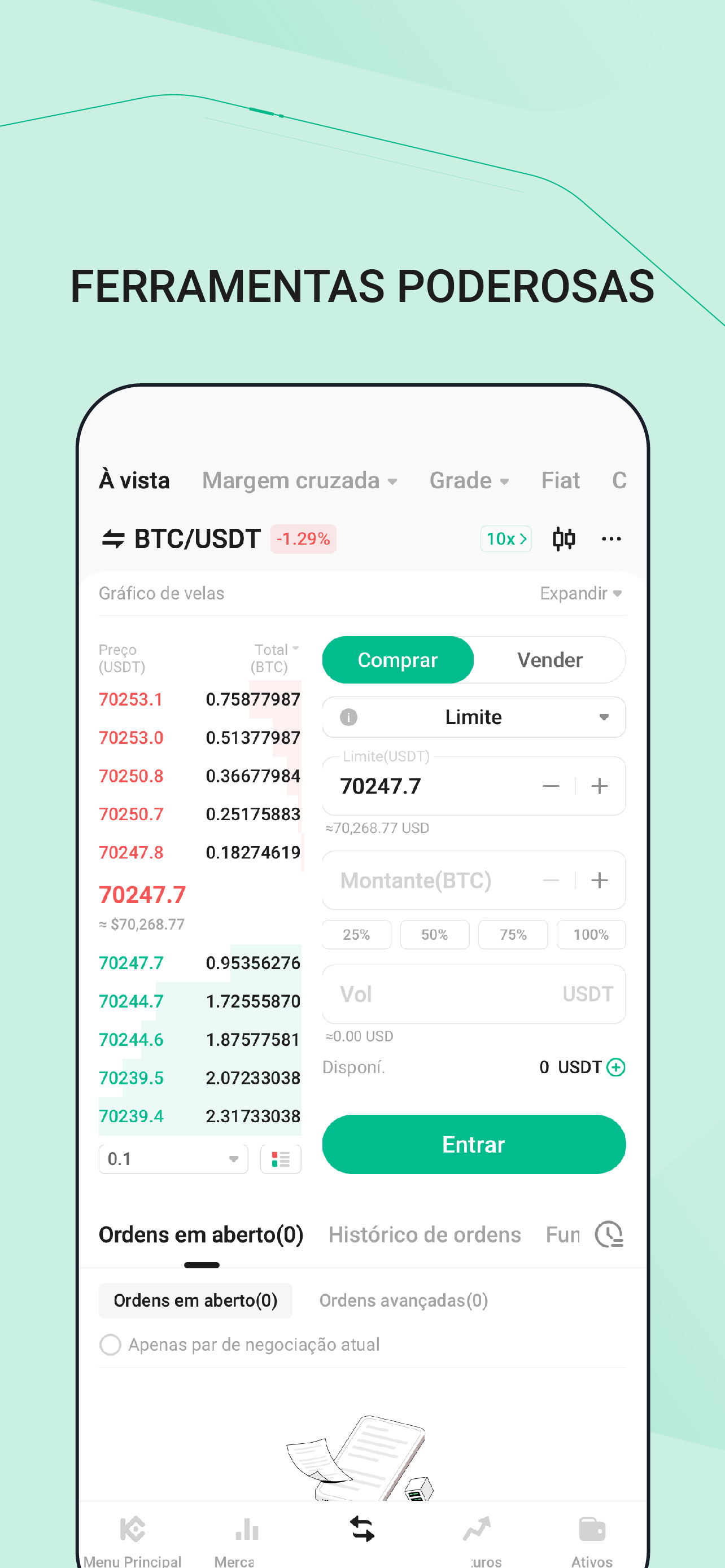 KuCoin-Compre Bitcoin e Cripto