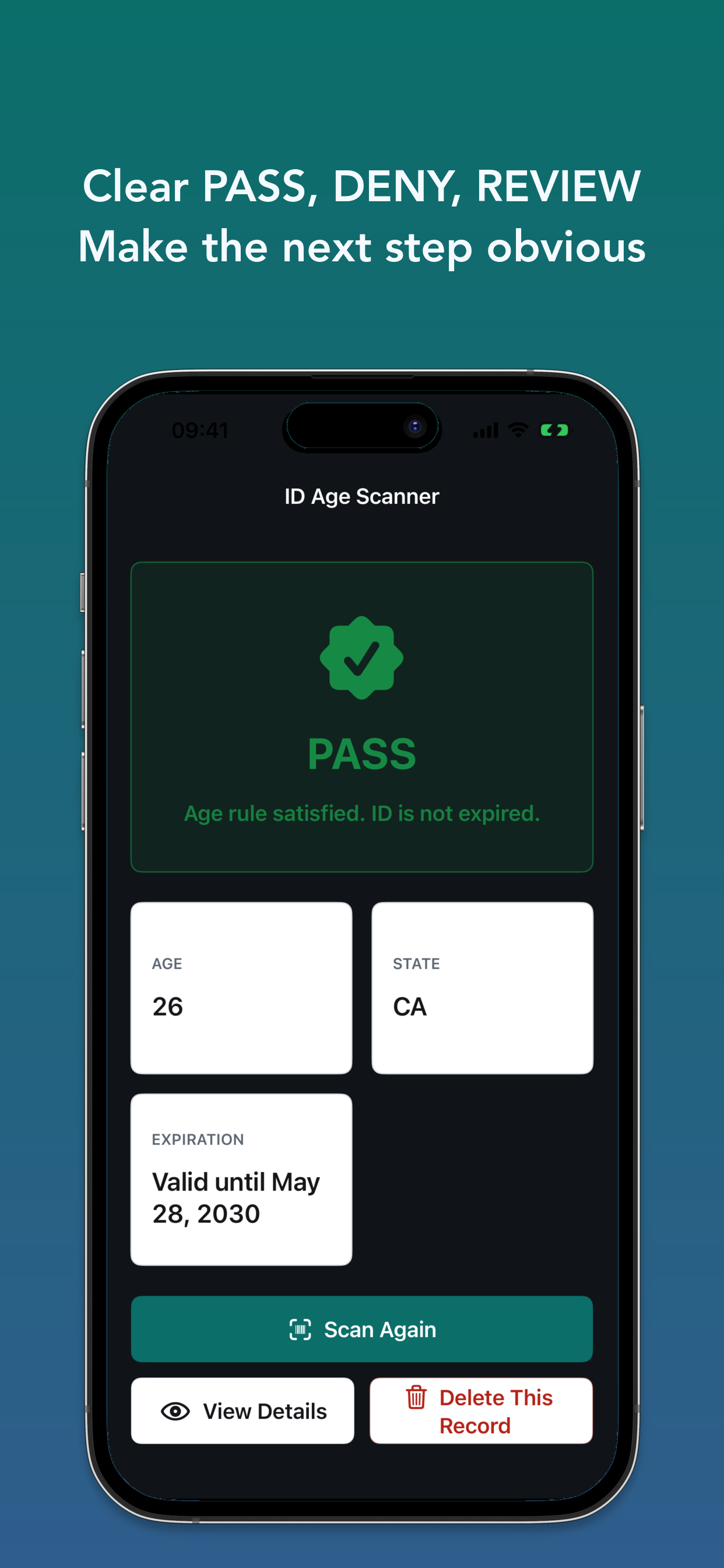ID Scanner Age Checker screenshot 2