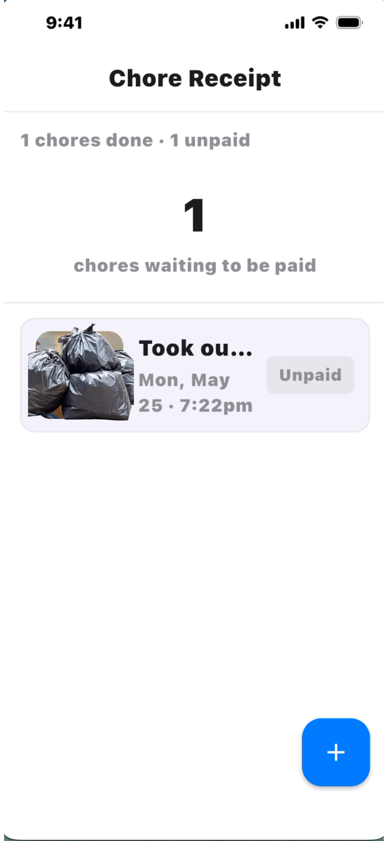 Chore Receipt screenshot 4
