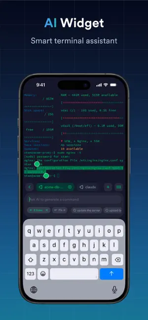 Termius - Modern SSH Client iPhone screenshot 2