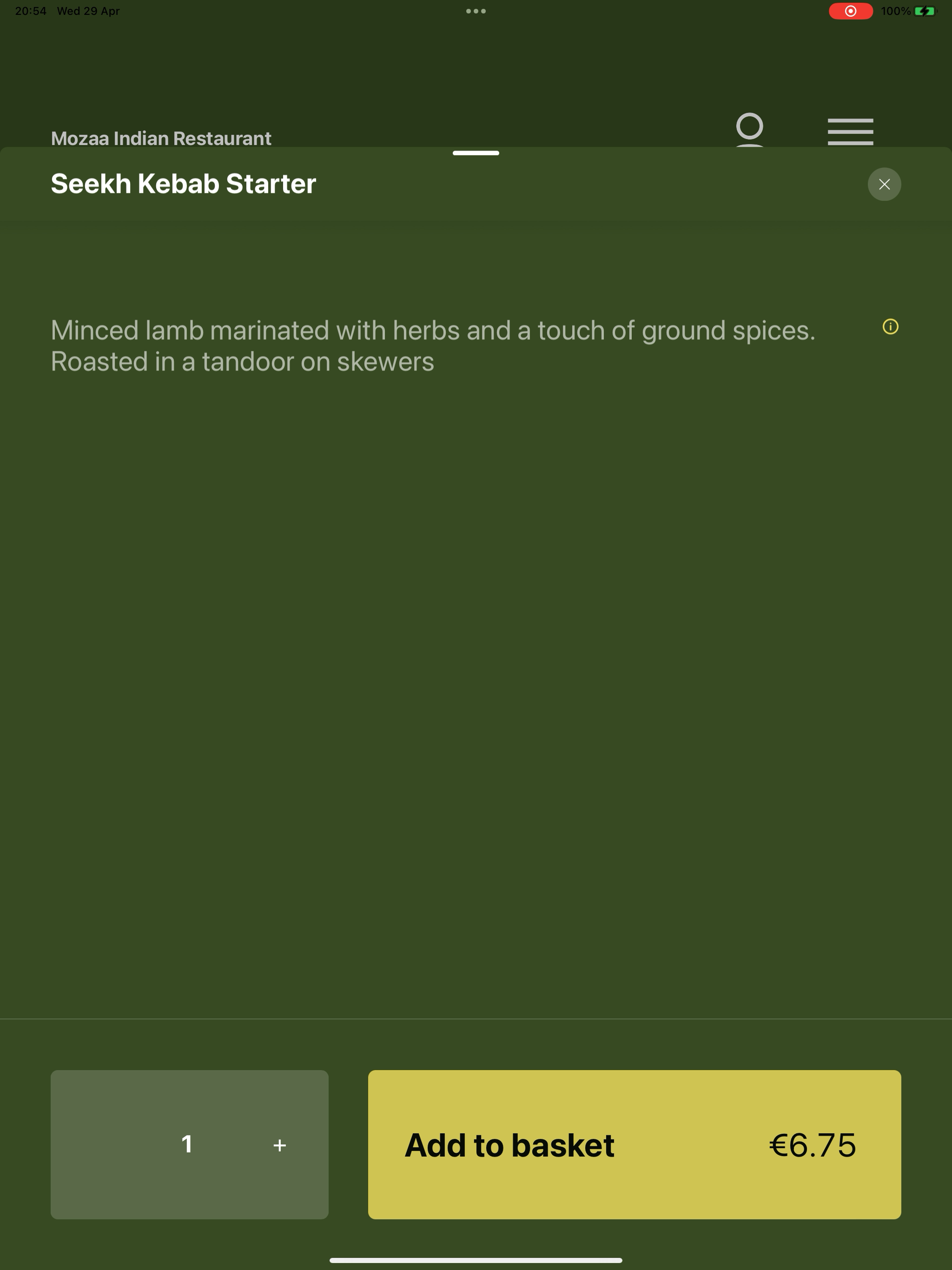 Mozzaa Inidan Restaurant screenshot 8
