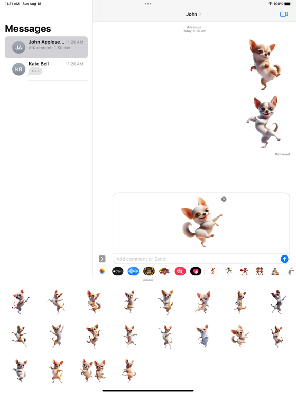 Screenshot #6 pour Dancing Chihuahua Stickers