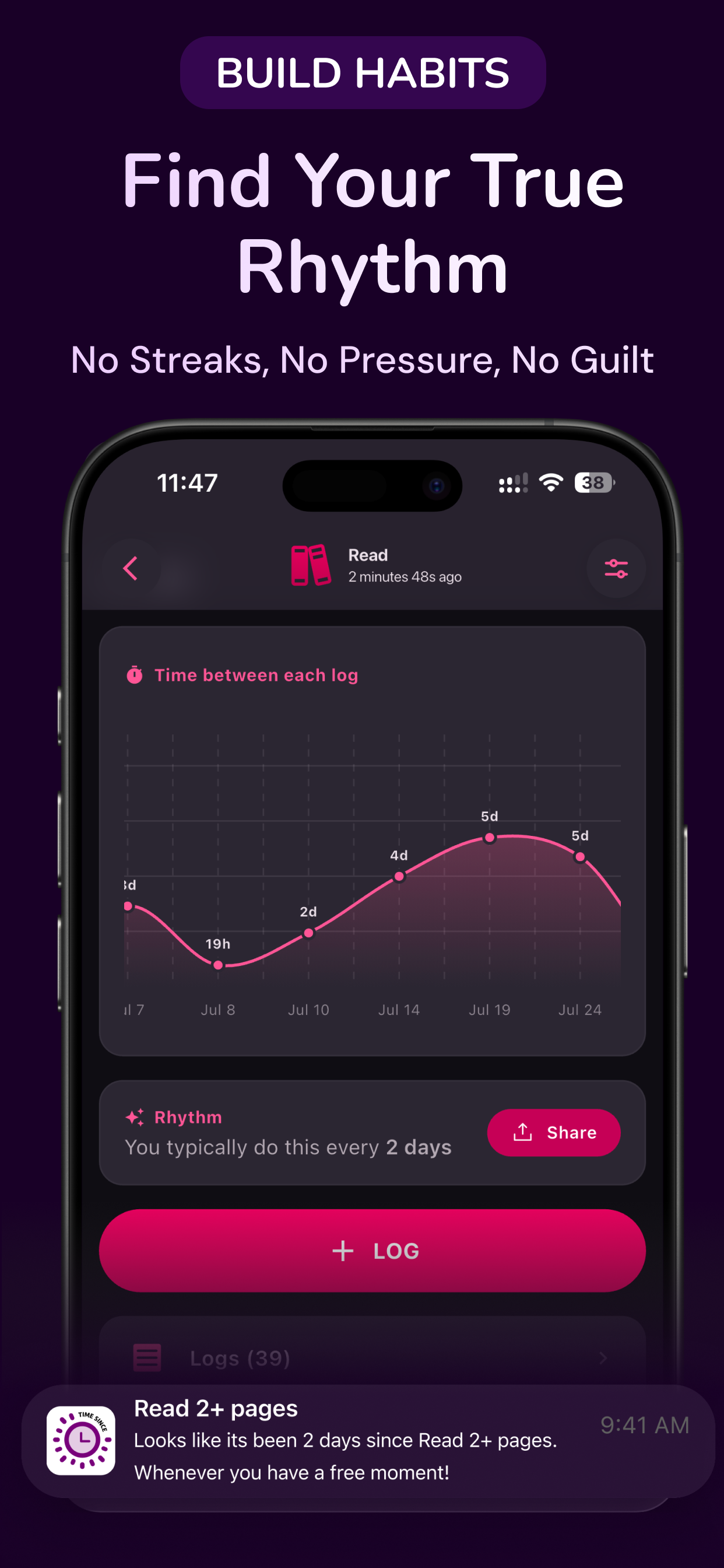Habit Tracker - TimeSince screenshot 5