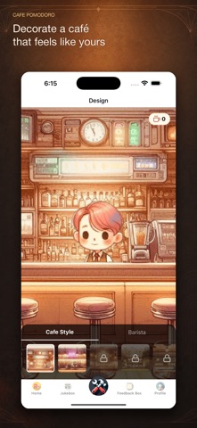 Cafe Pomodoro iPhone screenshot